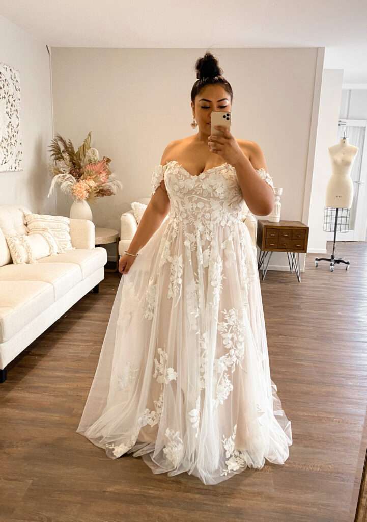 Madi Lane Plus size Wedding Dress Chameleon Bride Dorset
