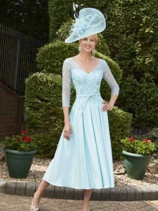 991864 Veni Infantino aline dress with sleeves. Mother of the bride groom Hampshire