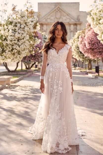 MEADOW-ML10994-FULL-LENGTH-FLORAL-LACE-KEYHOLE-BACK-WITH-V-NECK-AND-LONG-SLEEVES-WEDDING-DRESS-MADI-LANE-BRIDAL