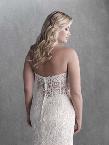 MJ660W Madison James Wedding Dress. Strapless sweetheart bridal gown for brides with curves in Dorset
