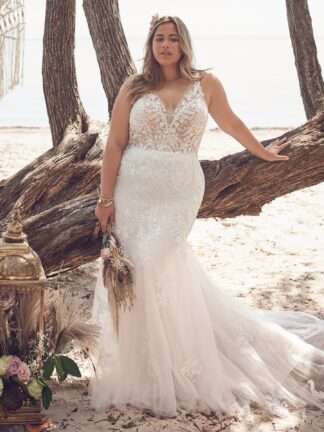 Rebecca-Ingram-Faustine Chameleon Bride Plus Size Wedding Dress Dorset