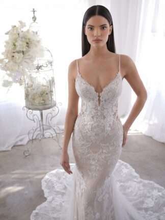 Orna Enzoani Blue Wedding Dress. Chameleon Bride Bournemouth Dorset