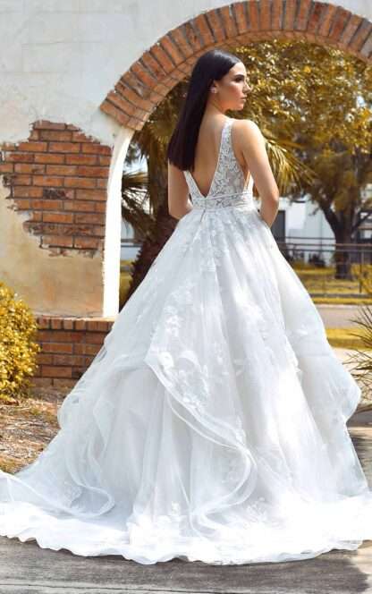 Paige D3384 Essense of Australia Lina D3358 Essense of Australia Wedding dress ruffled textured textured skirt Dorset
