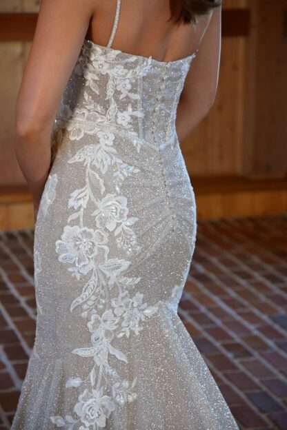 D3486 Essense of Australia Cilka Madison James sparkle shimmer glitz glitzy gold champagne wedding dress