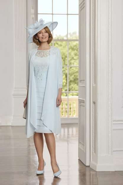 71105 Condici Mother of the Bride Dress and floaty chiffon jacket. Chameleon Dorset