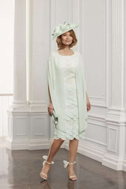 71128C Condici Mother of the Bride Groom Dress and floaty chiffon jacket. Curvy plus size mums