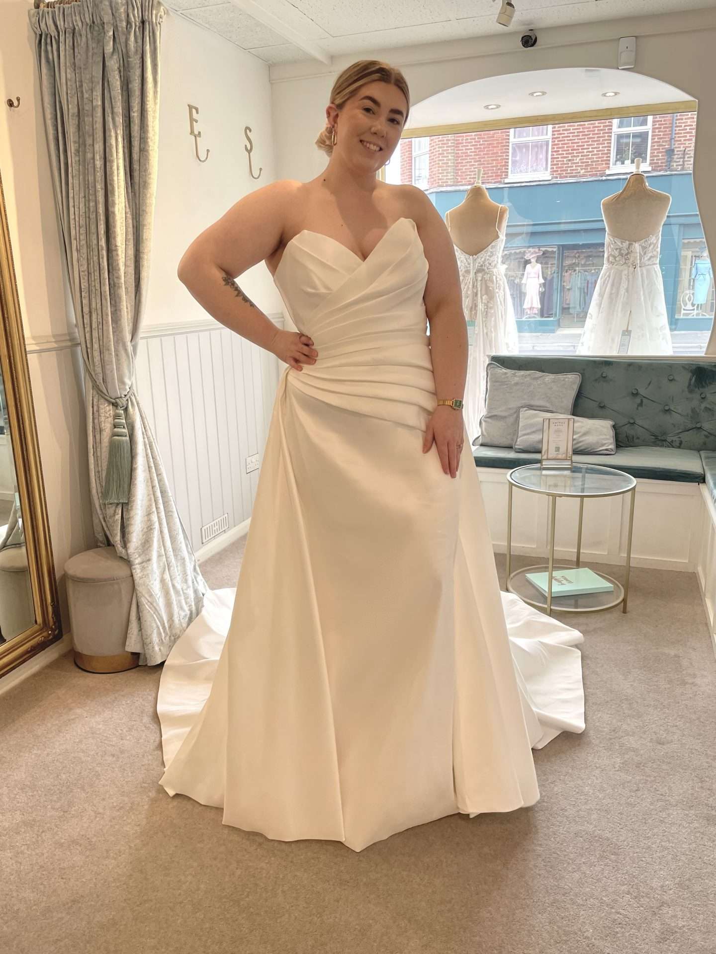 Plus size strapless wedding dress sales