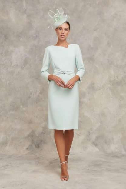 Riesling Luis Civit Mother of the Bride Groom dress in mint green. Hampshire and Dorset