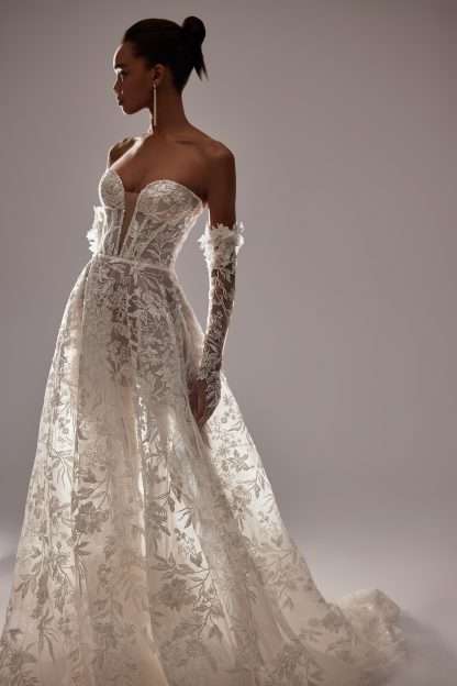 Justine Milla Nova white and lace calypso wedding dress.