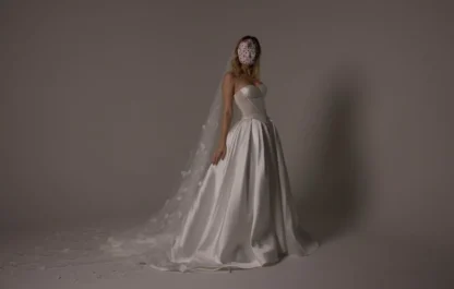 Queen of Hearts by Verander West. Corset and ballgown skirt wedding dress separates. Chameleon Bride Bournemouth Dorset